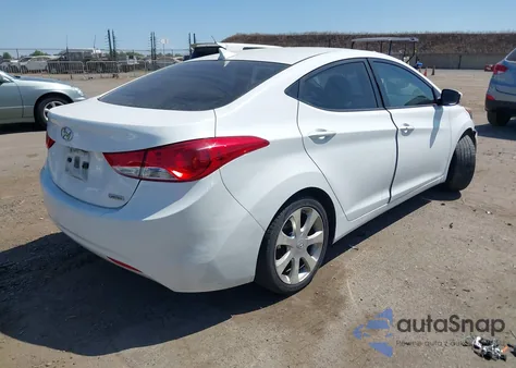 2012 Hyundai Elantra Limited from USA, damaged, VIN 5NPDH4AE0CH140665
